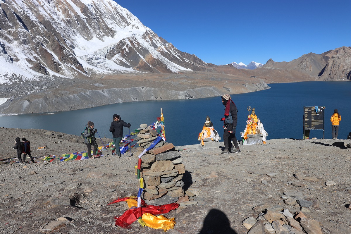 पर्यटकलाई मोहित बनाउने मनाङका हिमताल